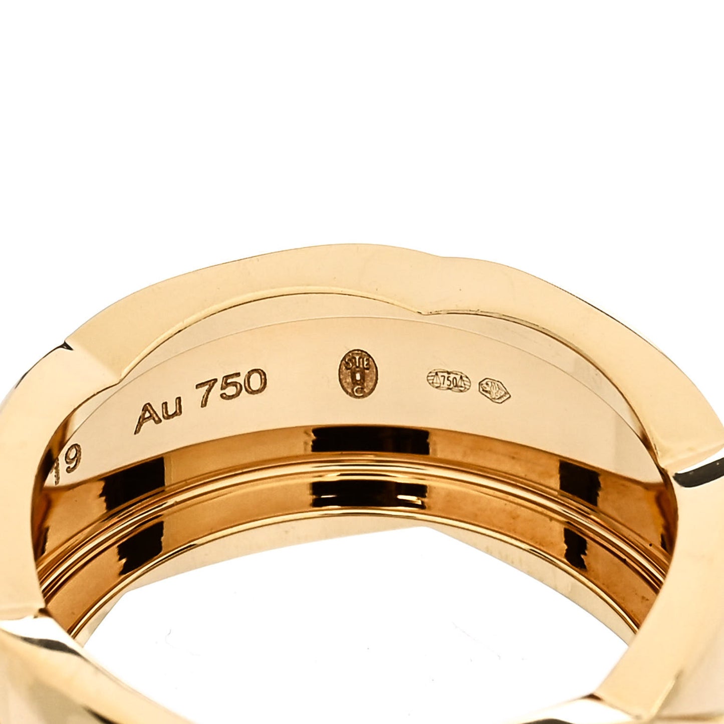 18K Yellow Gold Large Coco Crush Ring 57 8