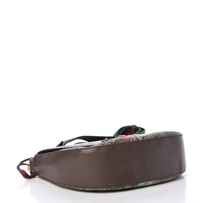 Gucci GG Supreme Monogram Tian Web Medium Padlock Messenger Shoulder Bag Beige Multicolor New Acero 4 of 24