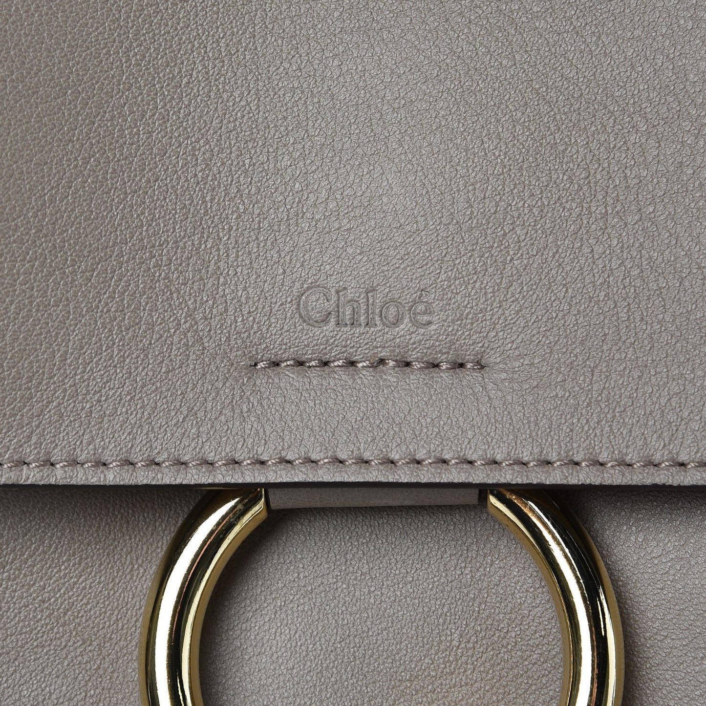 Calfskin Medium Faye Day Shoulder Bag Motty Grey