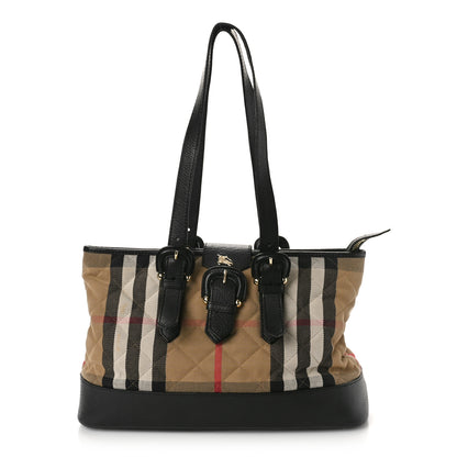 Burberry House Check Quilted Tote Brown 1 of 9