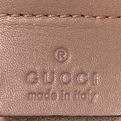 Gucci Calfskin Matelasse Studded Mini Pearly GG Marmont Shoulder Bag Porcelain Rose 6 of 12