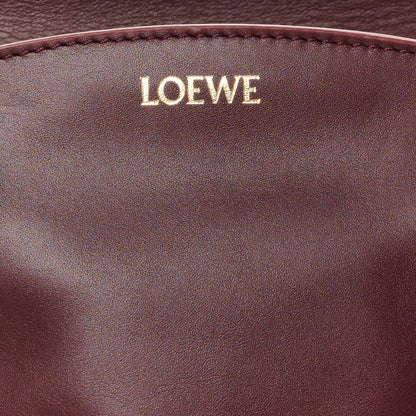 Loewe Shiny Nappa Calfskin Small Paseo Bag Burgundy 7 of 11