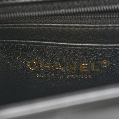 Chanel Lambskin Resin Crystal Square Quilted Mini Monacoco Flap Black 6 of 12