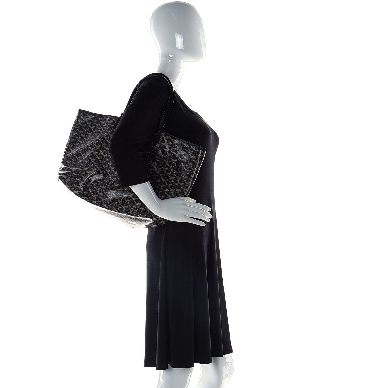 Goyard Goyardine Saint Louis PM Black 2 of 8