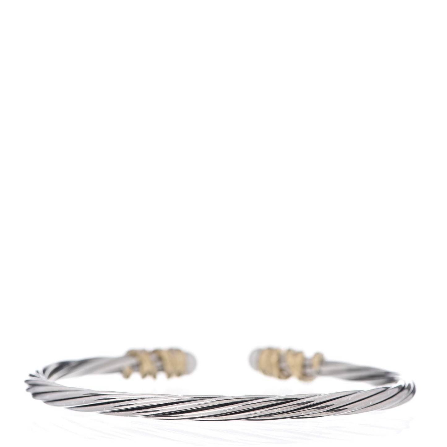 Sterling Silver 18K Yellow Gold Diamond Pearl Helena Cuff Bracelet