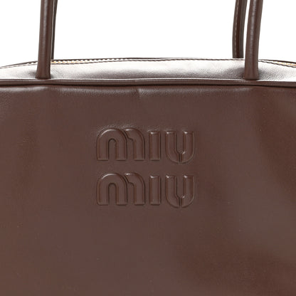 Miu Miu Soft Calf Softy Medium Beau Top Handle Bag Radica 7 of 10
