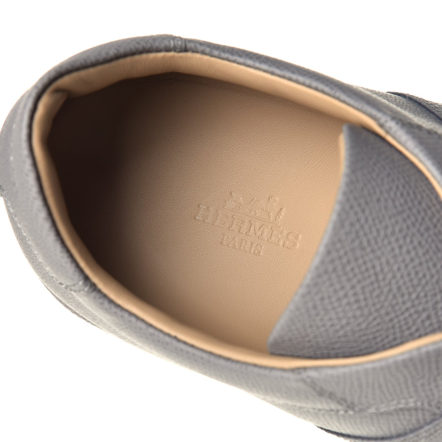 Hermes Matte Epsom Calfskin Mens Olympic Sneakers 42 Mastic 7 of 8