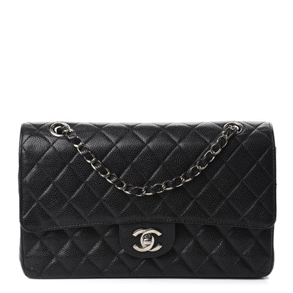 Chanel Caviar Quilted Medium Double Flap Black 1 of 12
