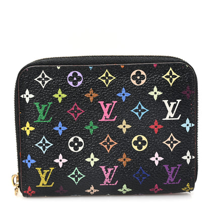 Louis Vuitton Monogram Multicolor Zippy Coin Purse Black Grenade 1 of 7