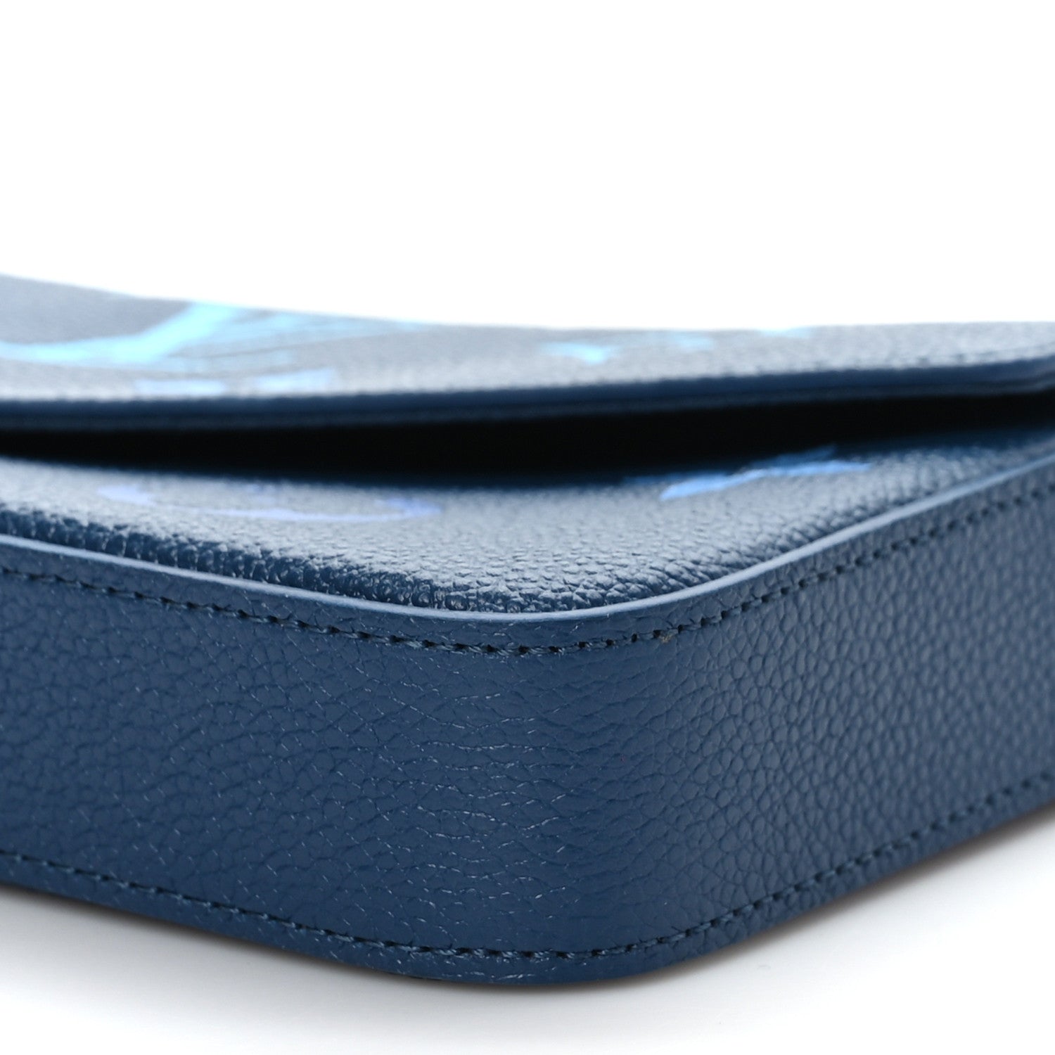 Louis Vuitton Empreinte Monogram Giant Felicie Pochette Chain Wallet Gradient Blue 8 of 8