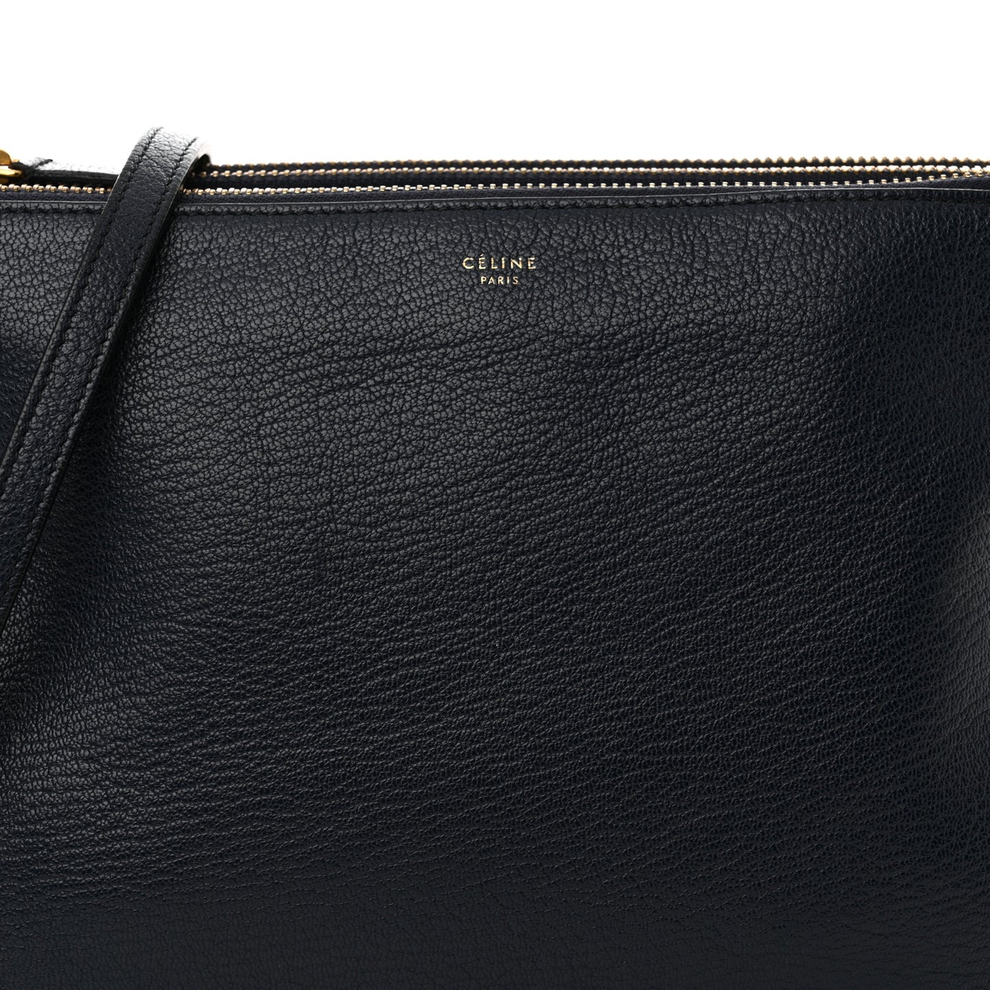 Lambskin Large Trio Crossbody Bag Navy Blue
