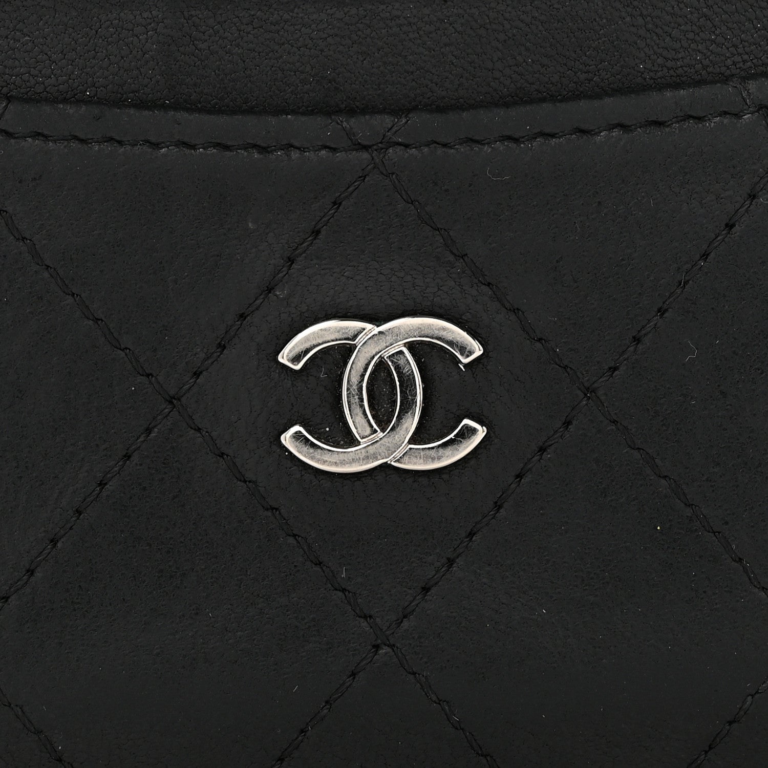 Chanel Lambskin Quilted Card Holder Black 13 of 13