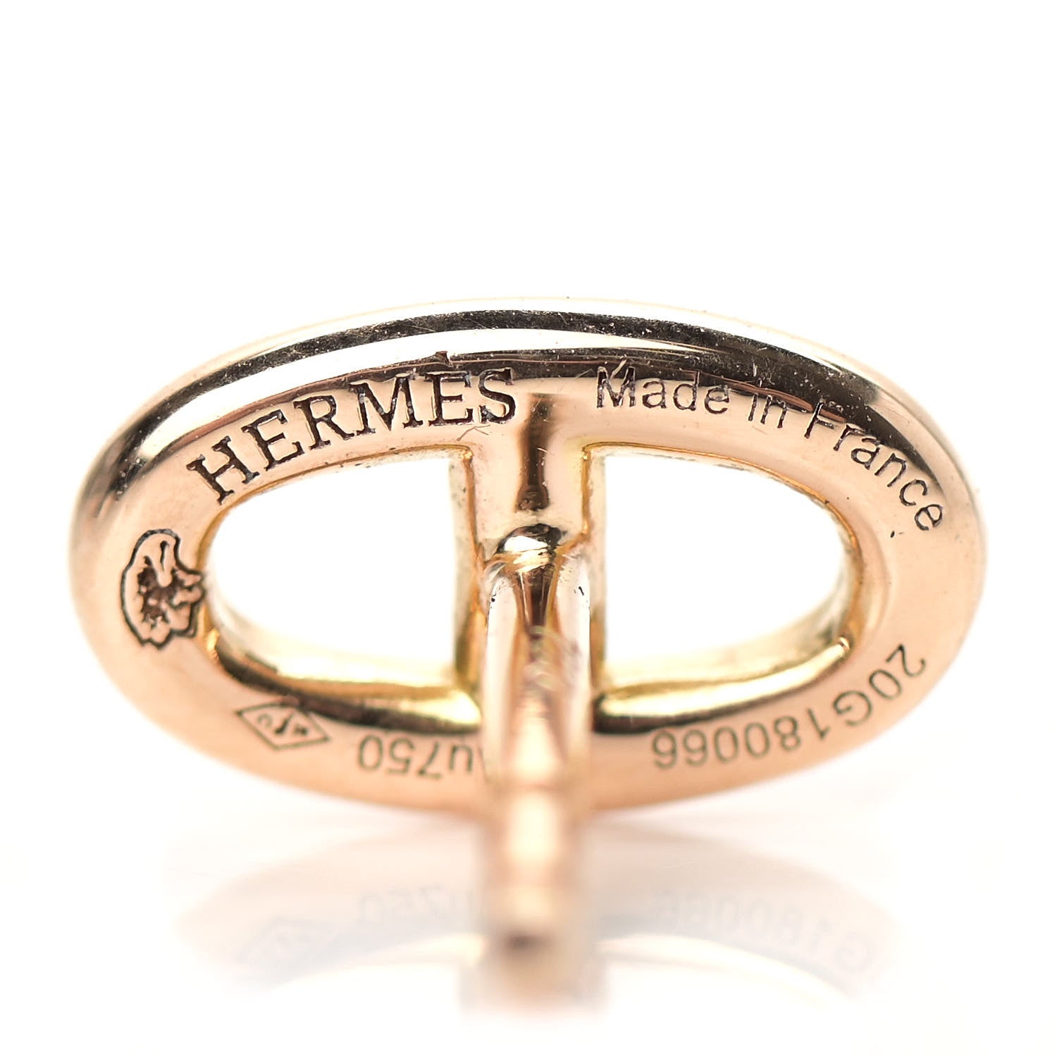 Hermes 18K Rose Gold TPM Farandole Stud Earrings 4 of 8