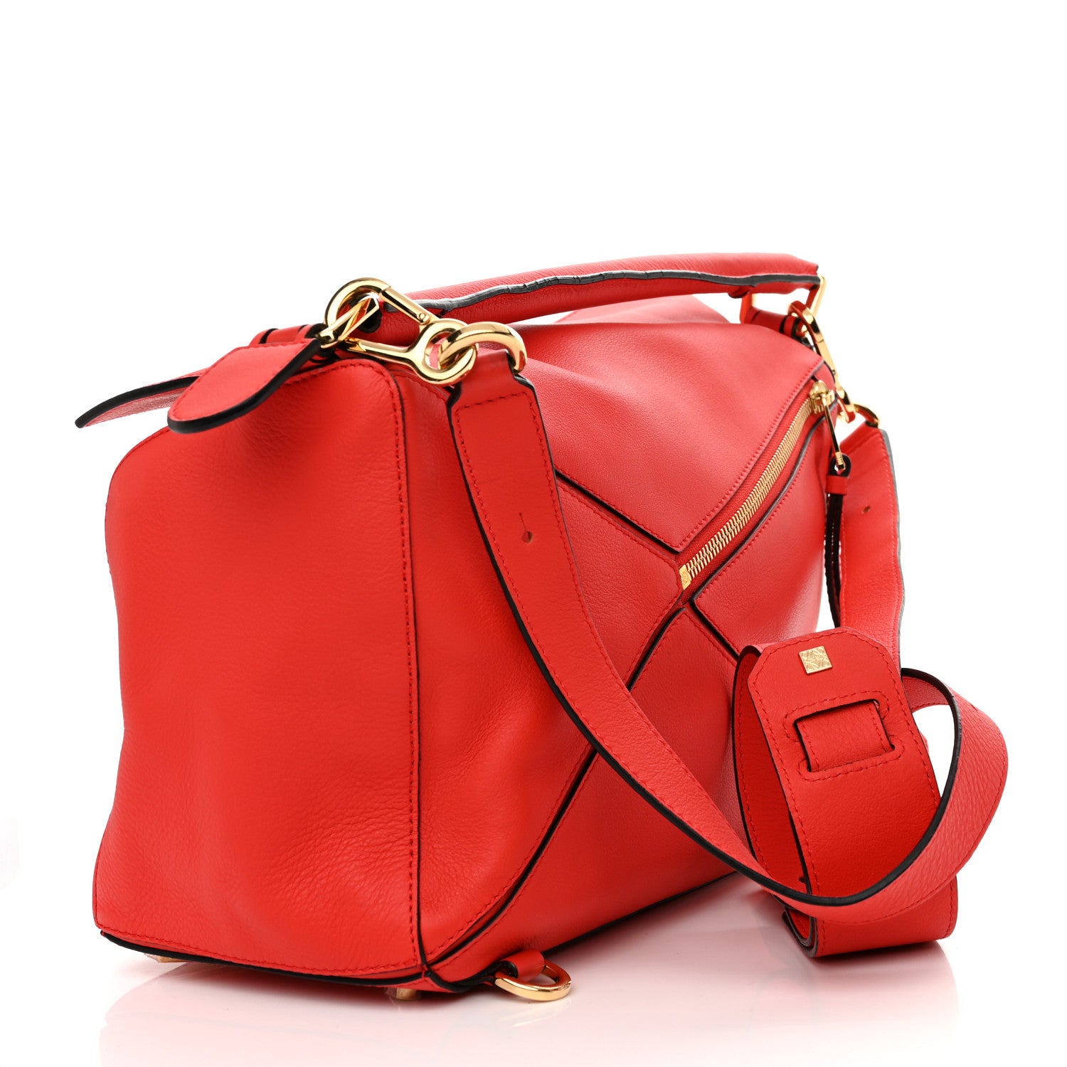 Loewe Calfskin Medium Puzzle Bag Scarlet 3 of 10