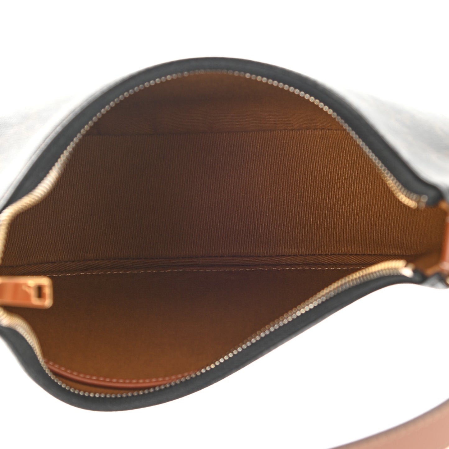 Triomphe Canvas Calfskin Ava Shoulder Bag Tan