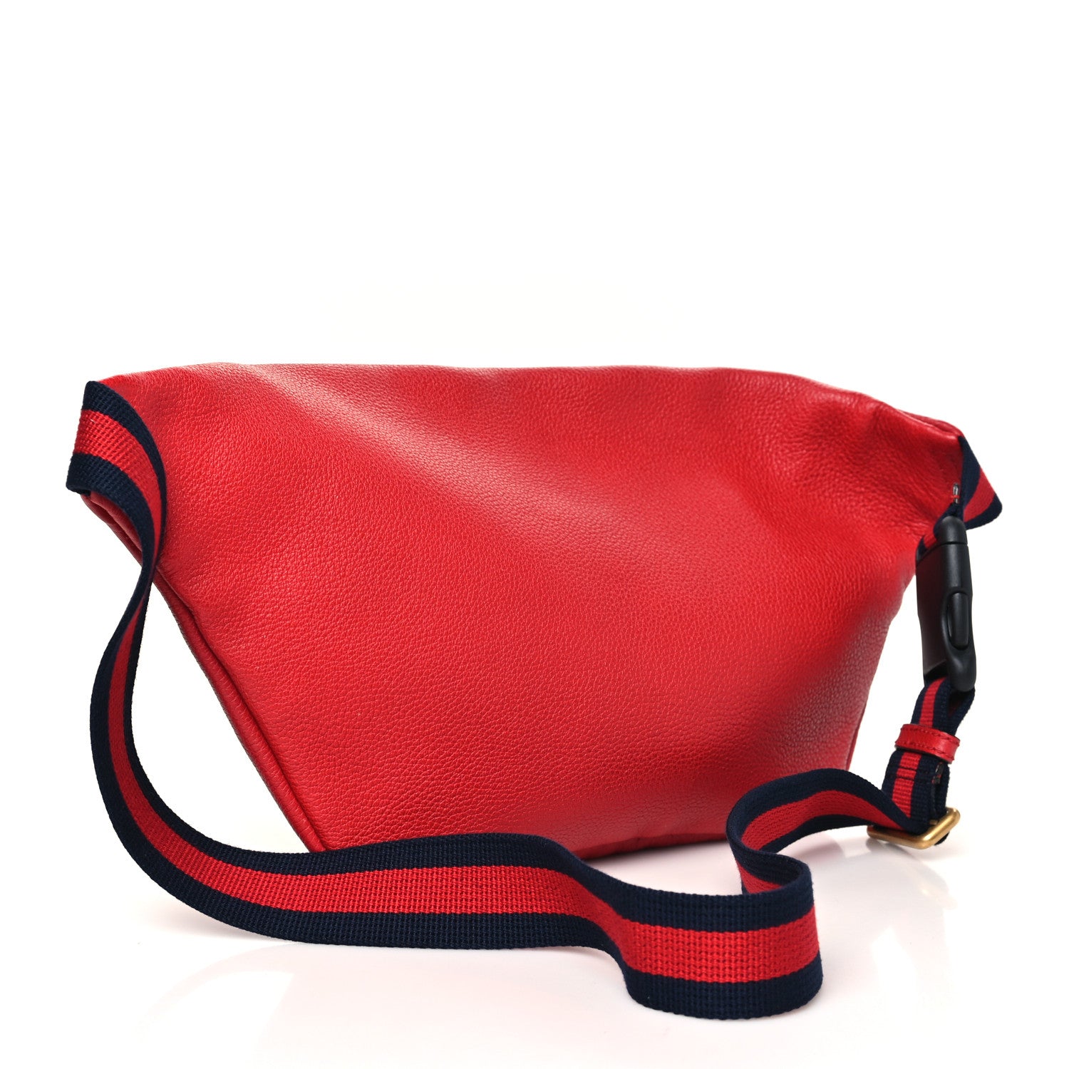 Gucci Grained Calfskin Logo Belt Bag Hibiscus Red 3 of 10