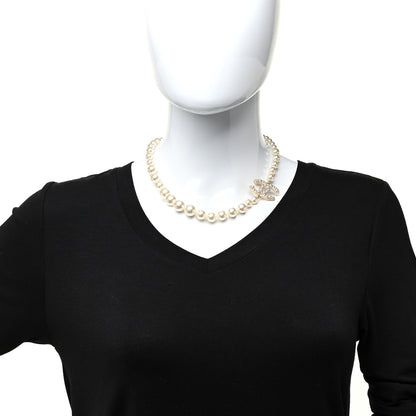 Chanel Pearl CC 100th Anniversary Necklace Light Gold 2 of 6