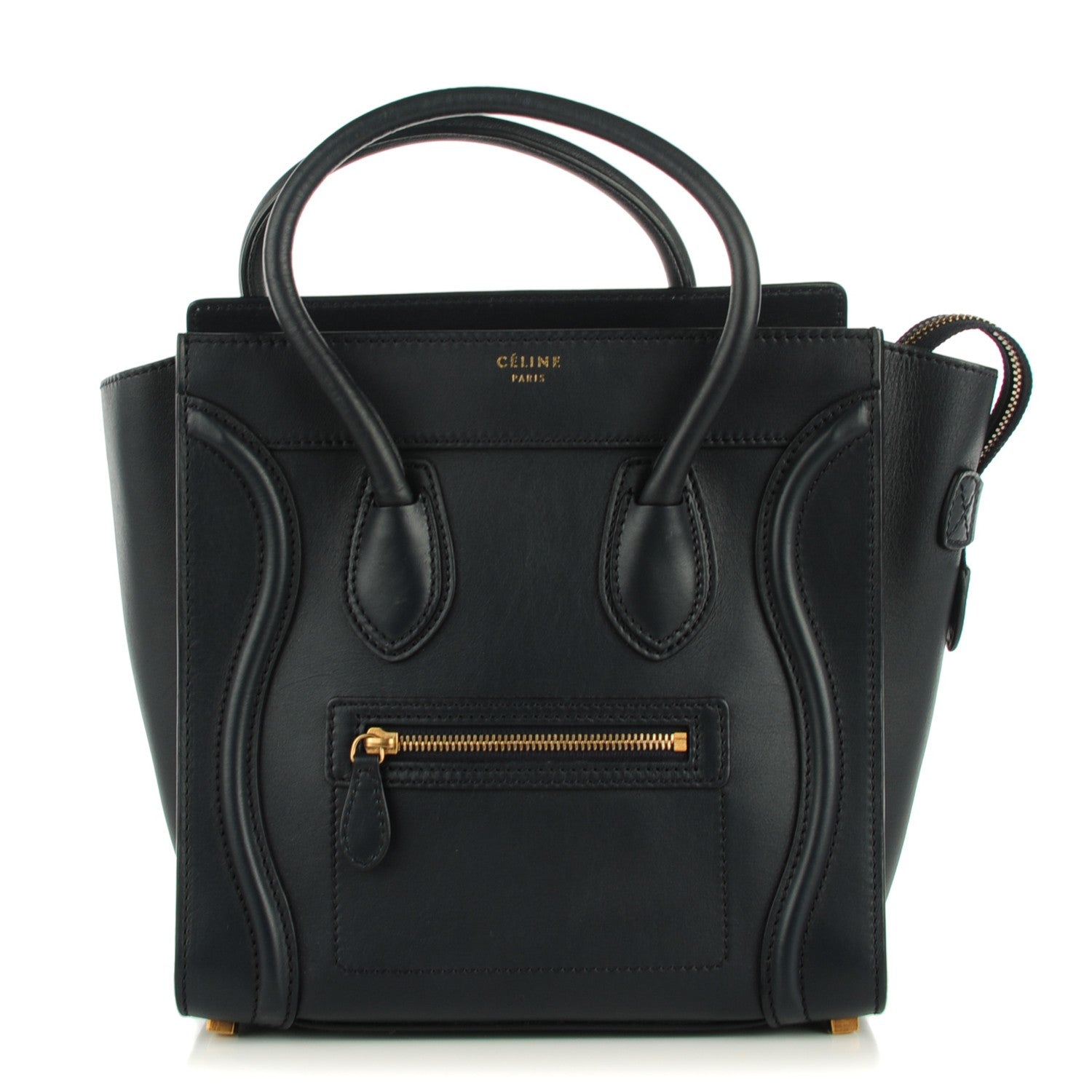 Celine Smooth Calfskin Micro Luggage Navy Blue 1 of 8