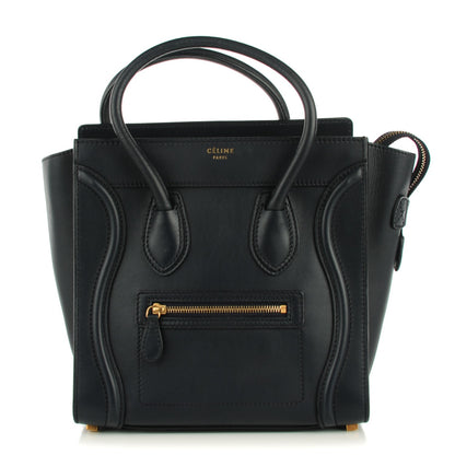 Celine Smooth Calfskin Micro Luggage Navy Blue 1 of 8