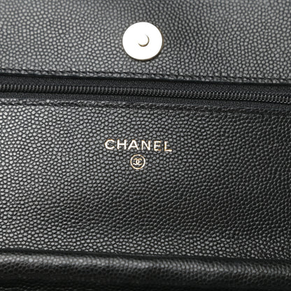 Chanel Caviar Quilted Coco Candy Wallet On Chain WOC Black 6 of 11