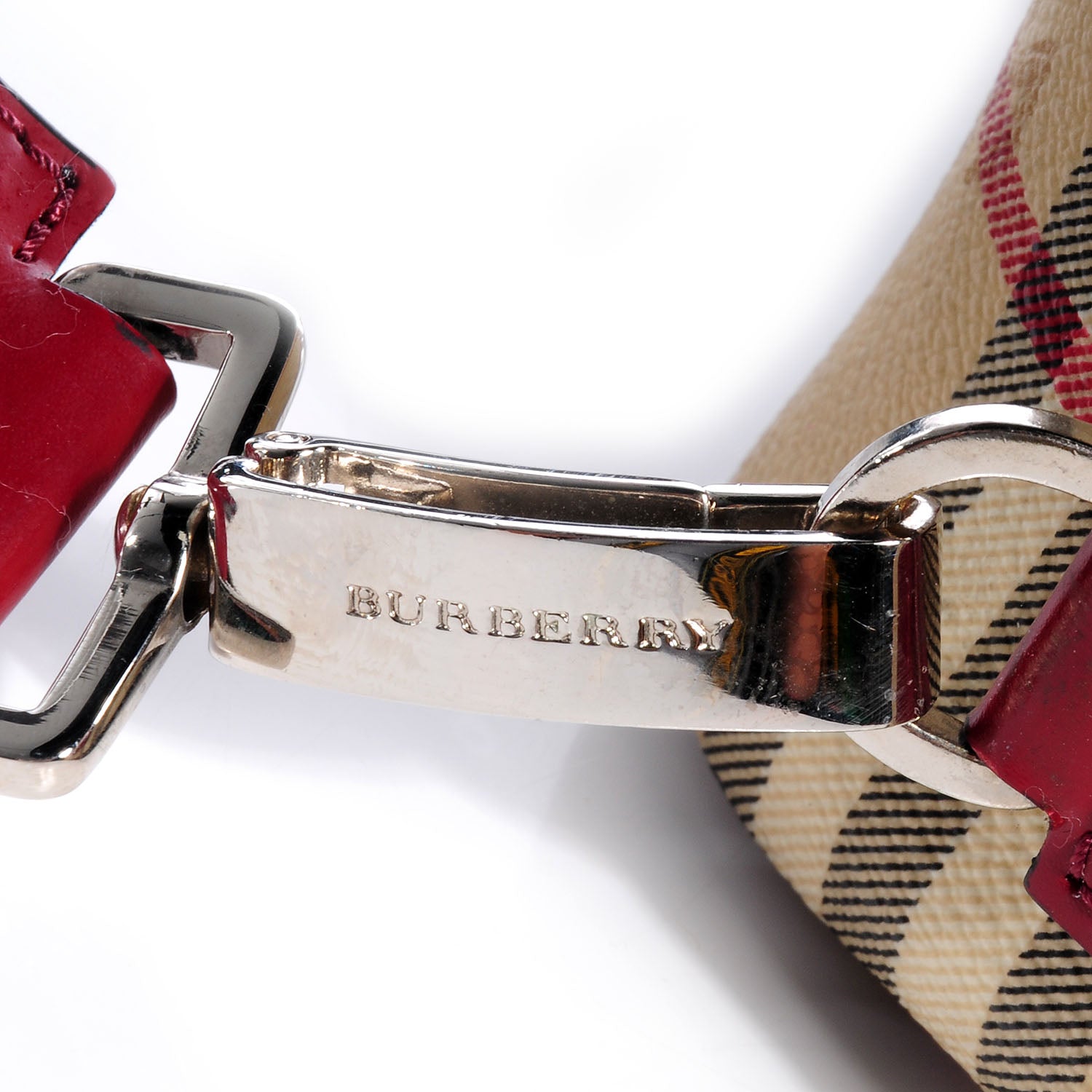 Burberry Haymarket Check Small Laptop Case Red 8 of 8