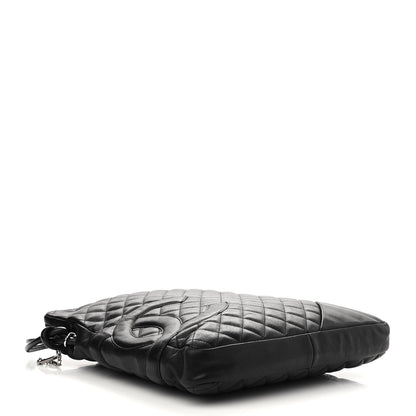 Chanel Calfskin Quilted Large Cambon Messenger Black 3 of 12