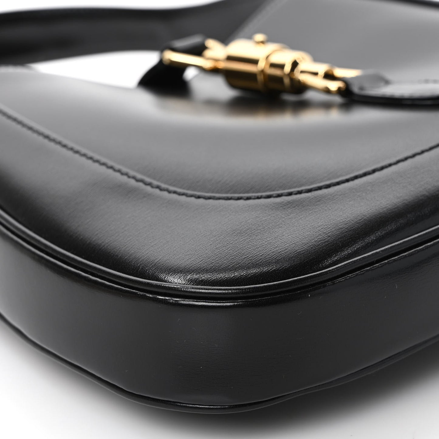 Boarded Dyana Lux Calfskin Small Jackie 1961 Hobo Black