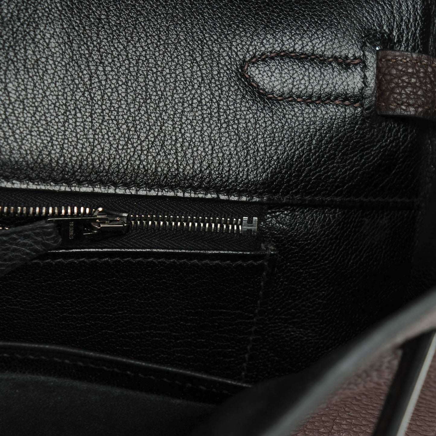 Togo Bi-Color Birkin 35 Chocolate Black