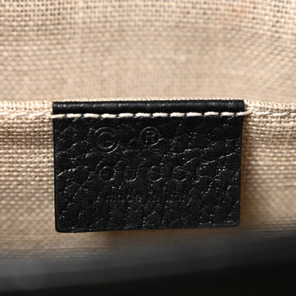 Gucci Dollar Calfskin Small Interlocking G Shoulder Bag Black 6 of 17