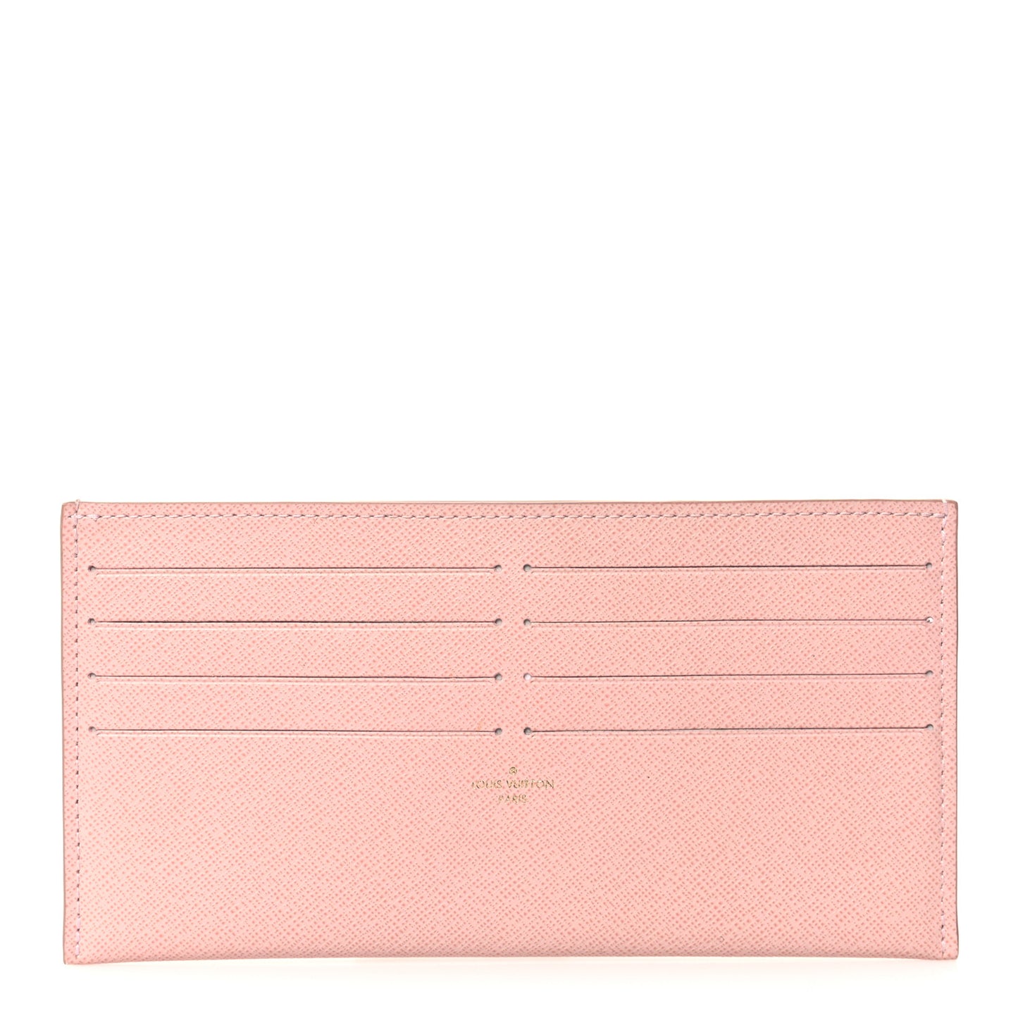 Calfskin Felicie Card Holder Insert Rose Poudre