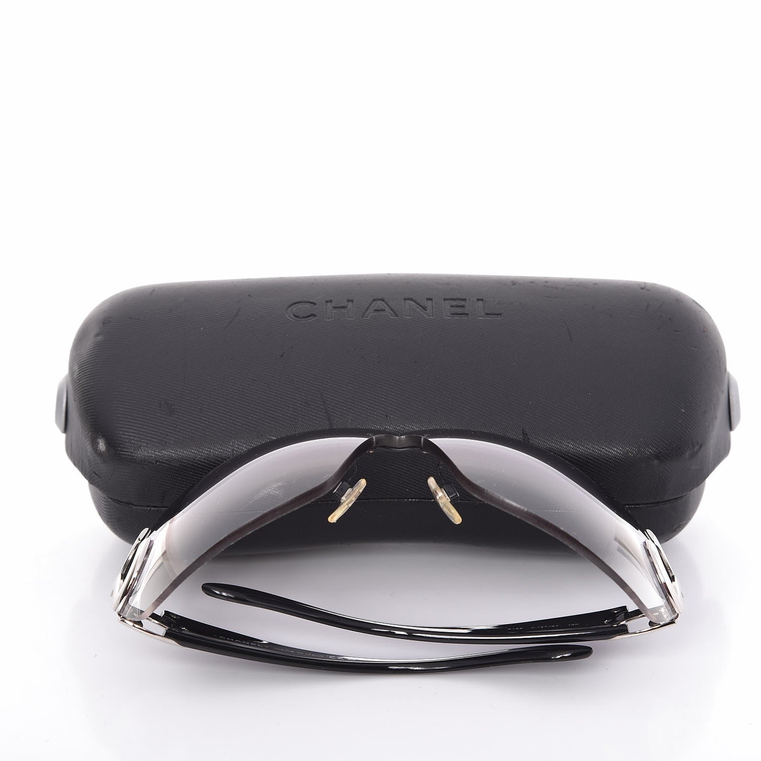 Chanel Frameless CC Logo Sunglasses 4125 Black 8 of 8