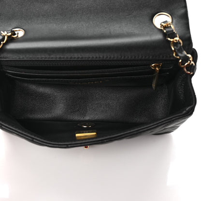 Chanel Lambskin Quilted Mini Rectangular Flap Black 5 of 10