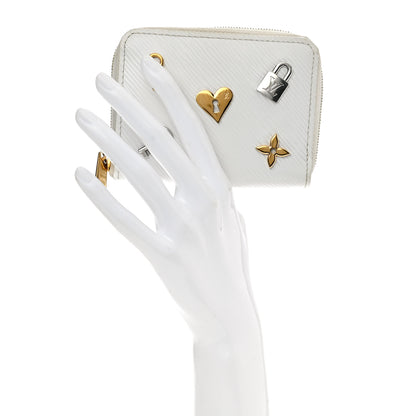 Louis Vuitton Epi Love Lock Zippy Coin Purse White 2 of 9