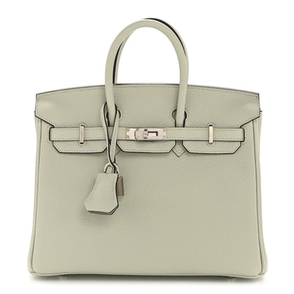 Hermes Togo Birkin 25 Gris Neve 1 of 12