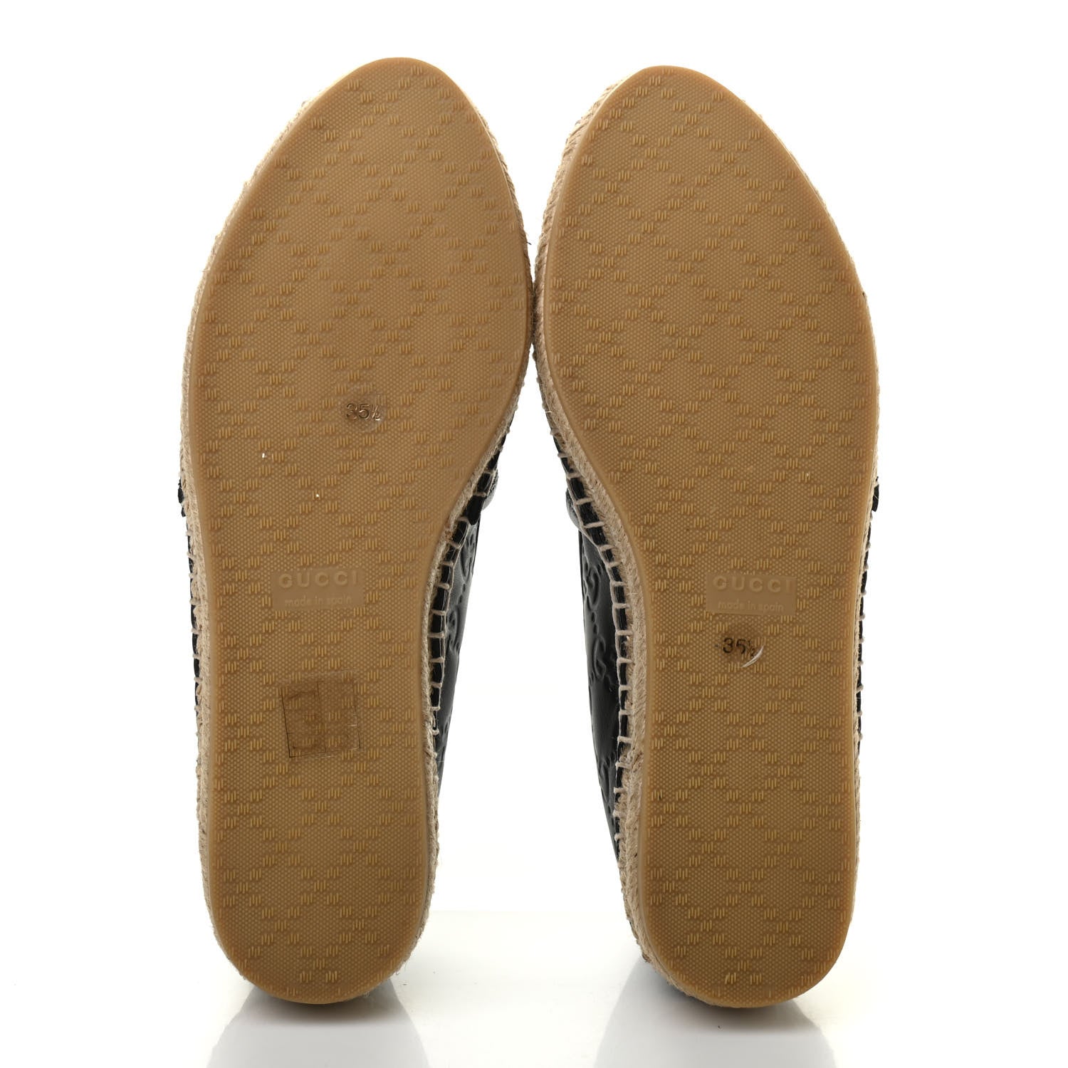 Gucci Guccissima Signature Espadrilles 35.5 Black 5 of 8