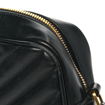 Saint Laurent Calfskin Matelasse Monogram Lou Camera Bag Black 11 of 16
