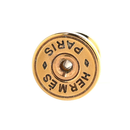 Hermes Gold Lacquered Mini Pop H Earrings White 4 of 6