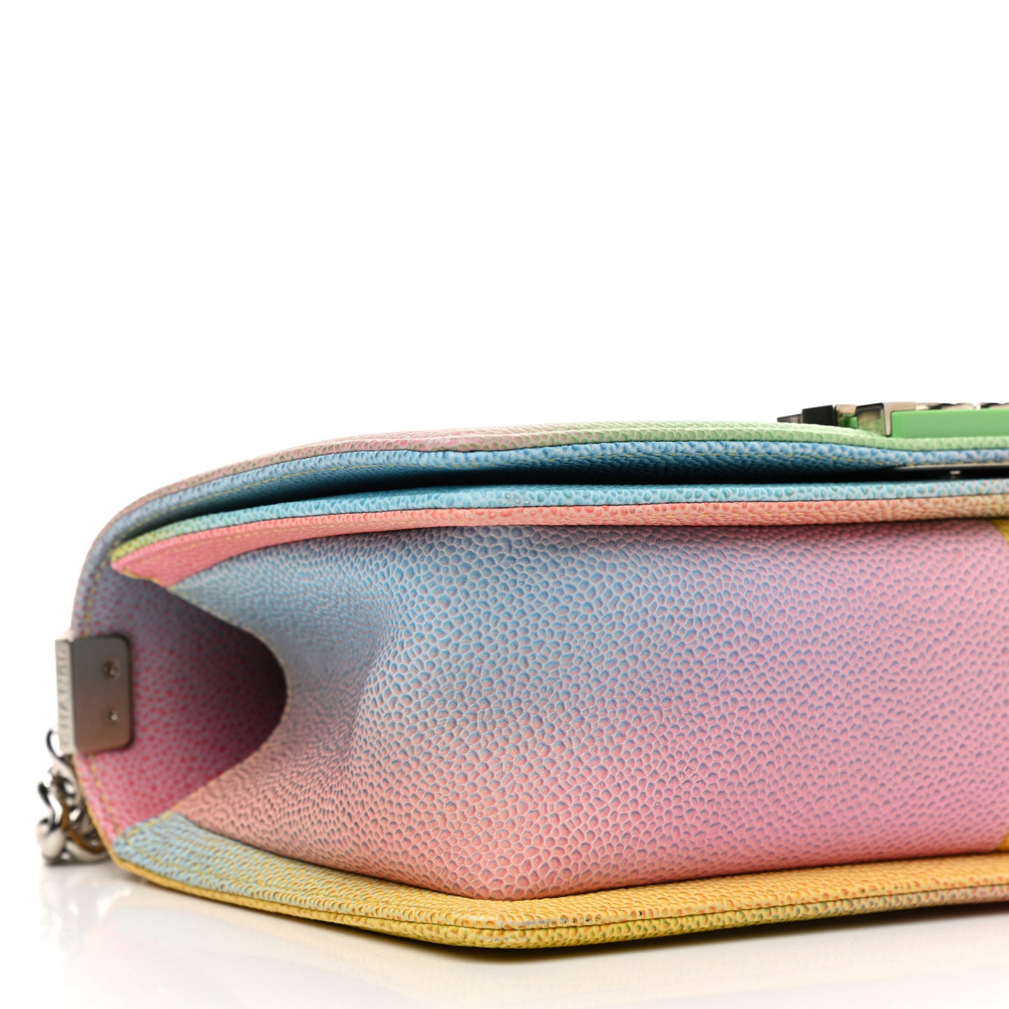 Caviar Quilted Medium Cuba Rainbow Boy Flap Multicolor