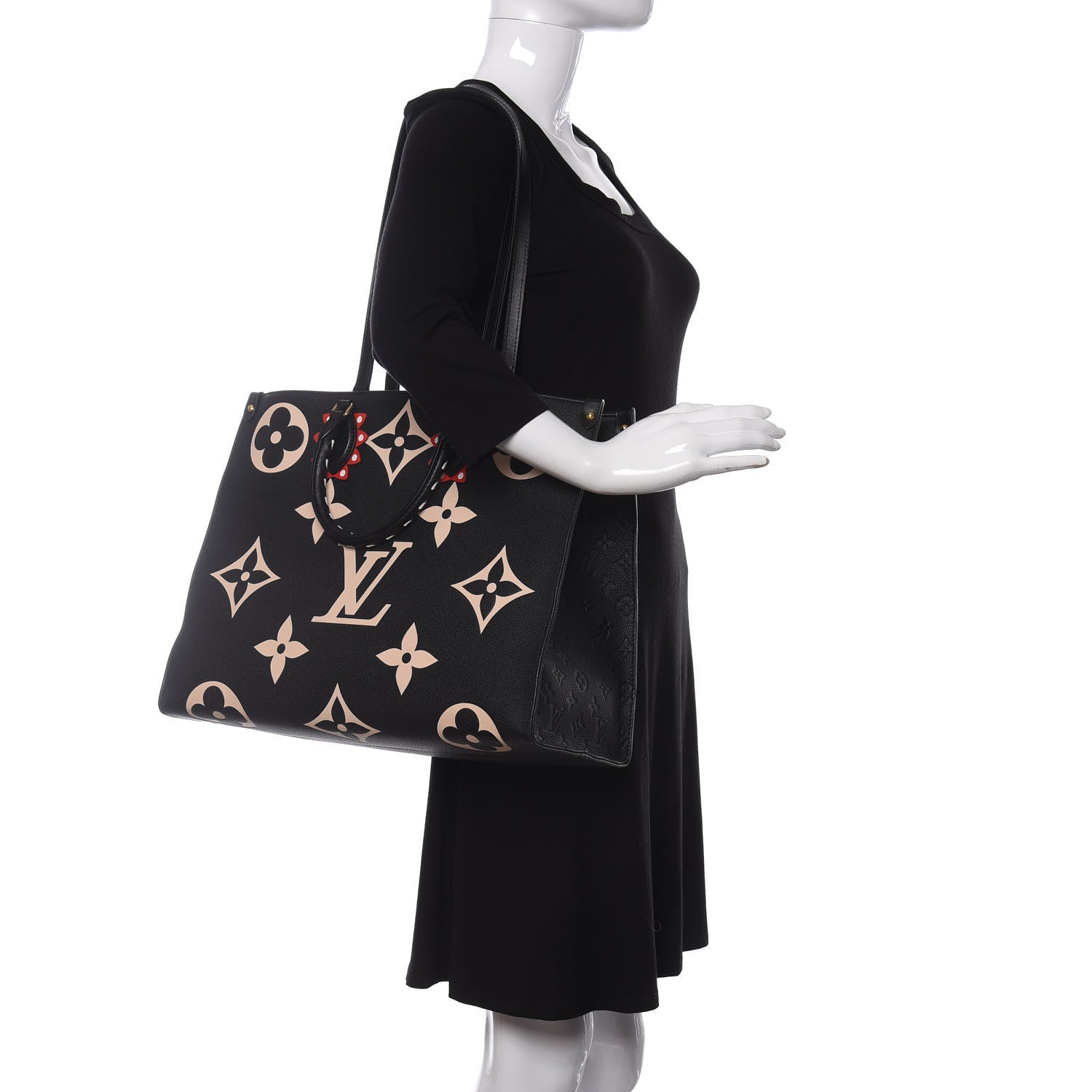 Louis Vuitton Empreinte Monogram Giant Crafty Onthego GM Black Creme 2 of 10