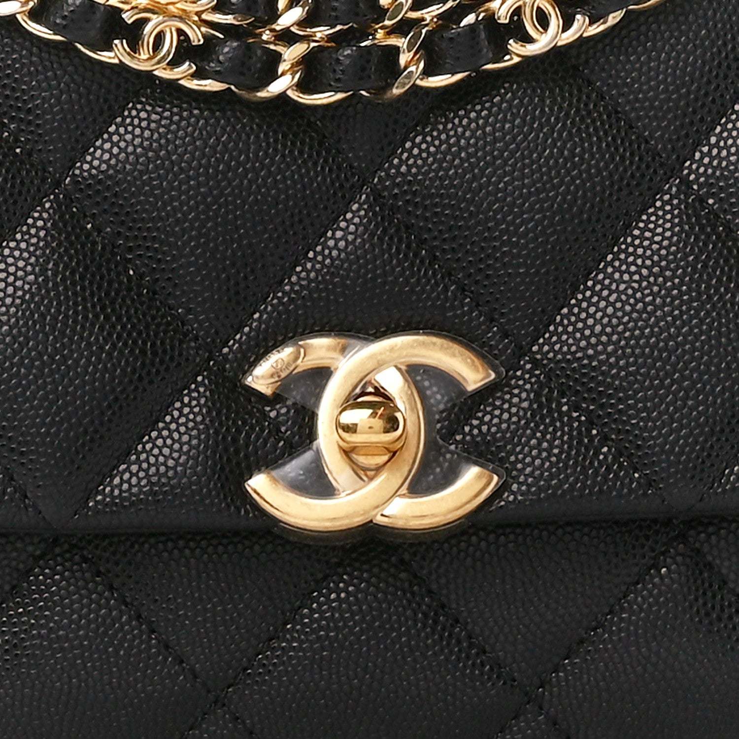 Chanel Caviar Quilted Coco First Flap Black 8 of 10
