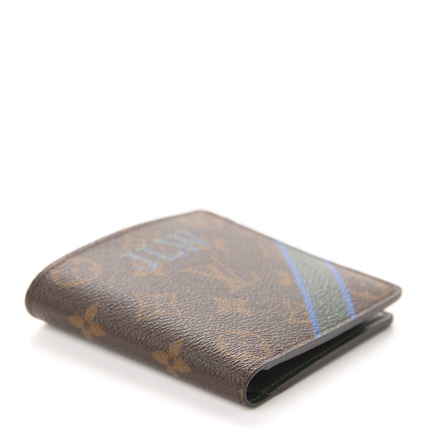 Monogram My LV Heritage Marco Wallet Vert Anglais Bleu Clair