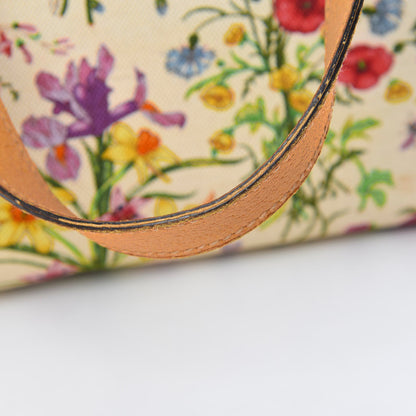 Gucci Canvas Large Floral Flora Joy Tote Yellow 16 of 17