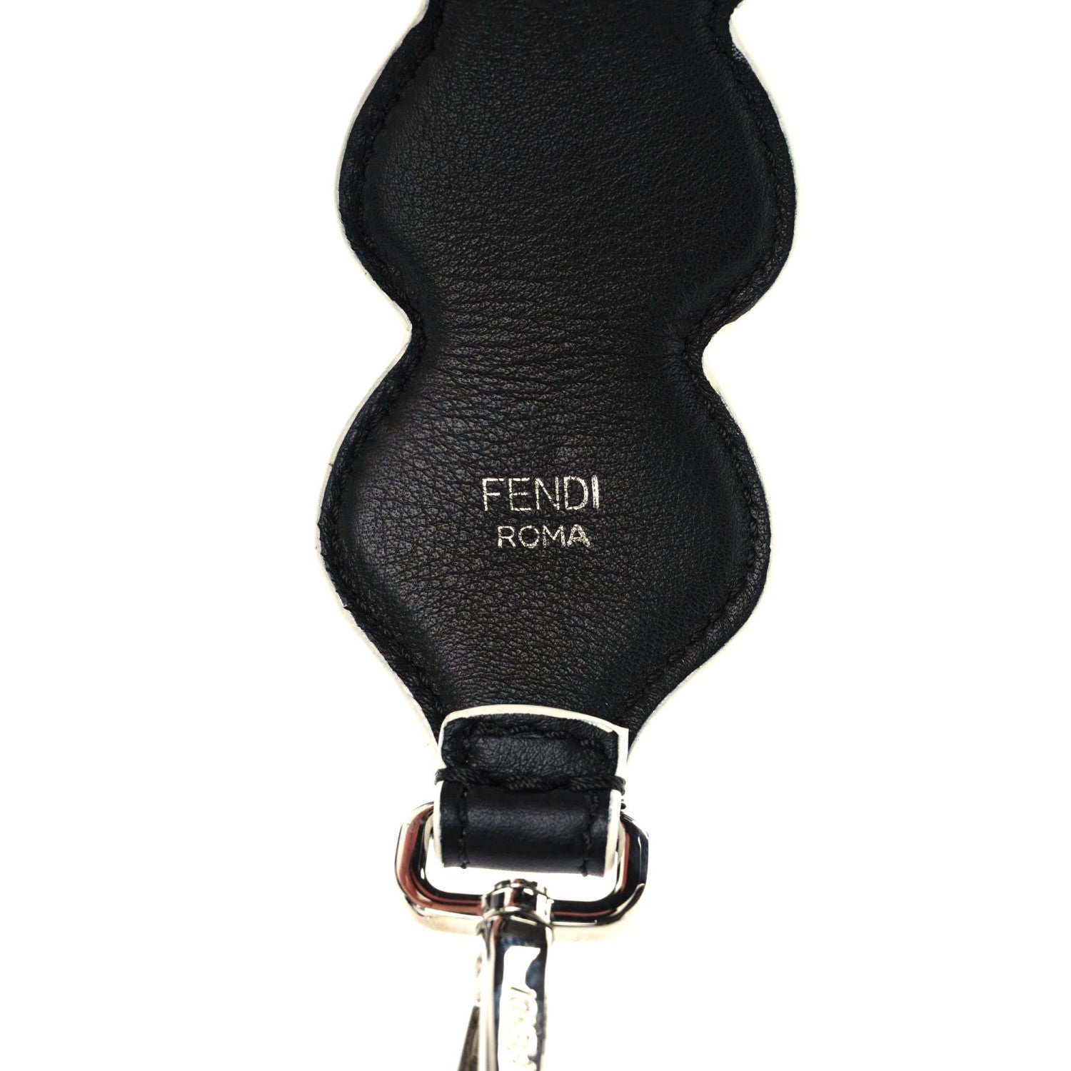Fendi Vitello Dolce Heart Spike Studded Strap You Black Multicolor 3 of 10