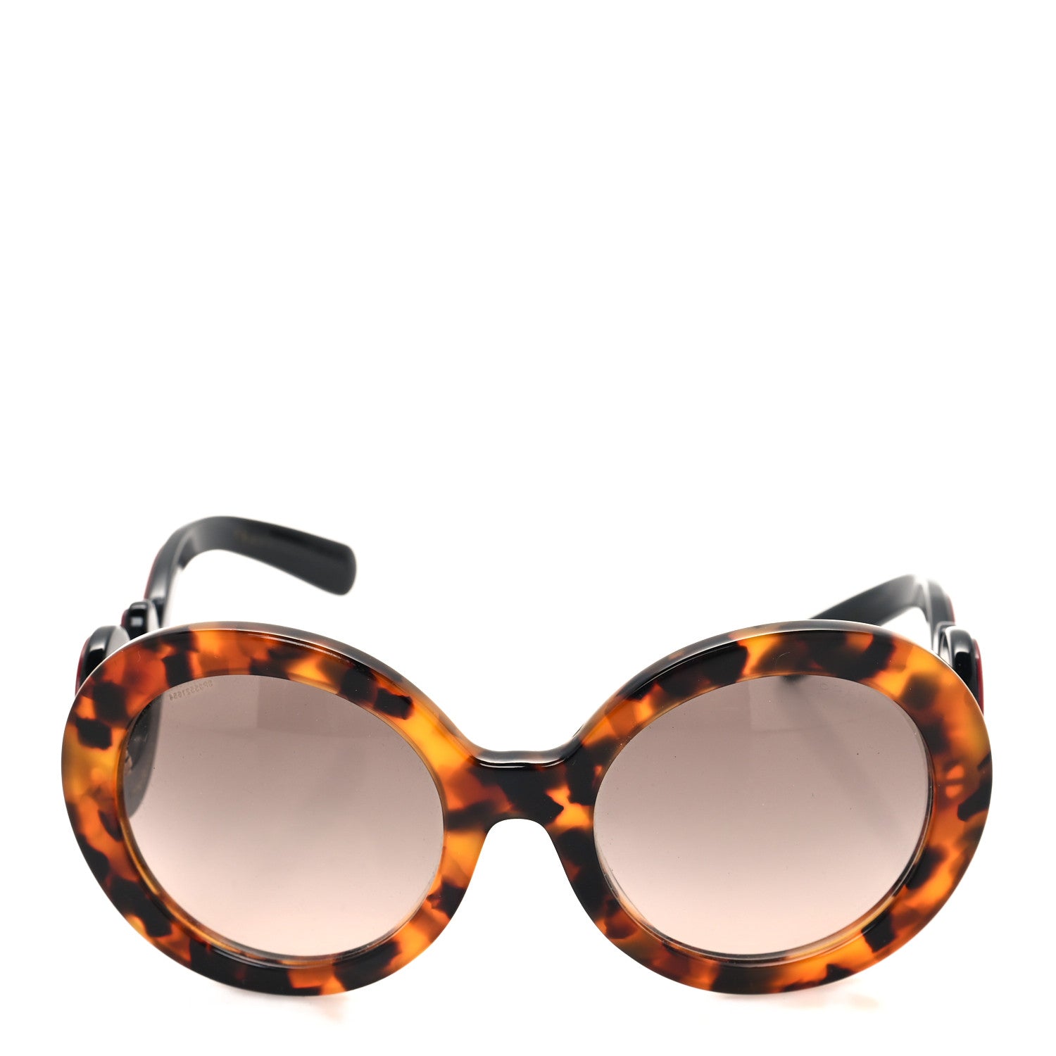 Prada Baroque Sunglasses SPR 08T Tortoise Red Black 2 of 7