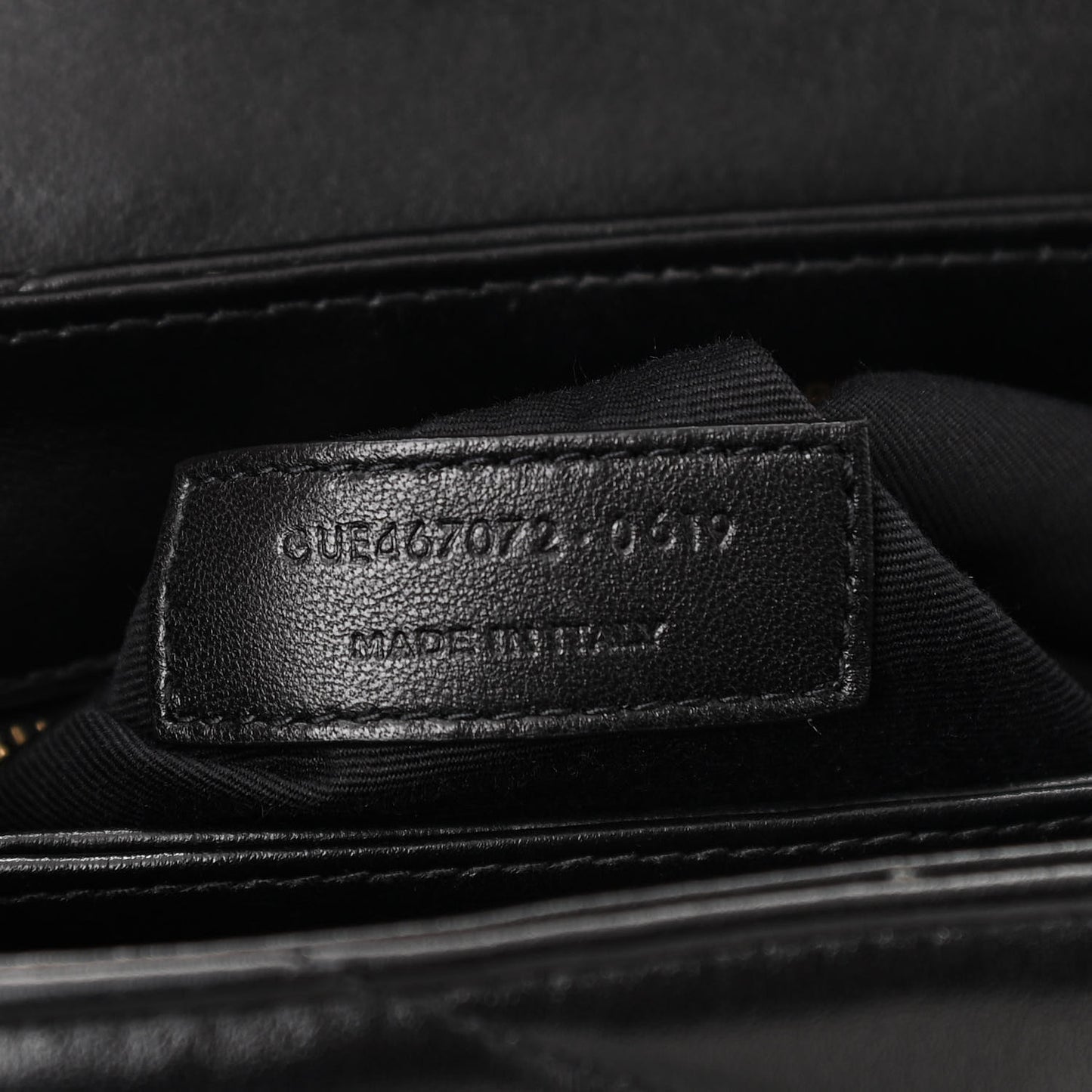 Calfskin Y Quilted Monogram Toy Loulou Crossbody Bag Black