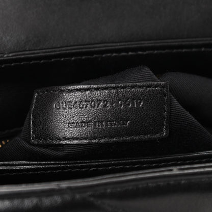 Saint Laurent Calfskin Y Quilted Monogram Toy Loulou Crossbody Bag Black 7 of 11