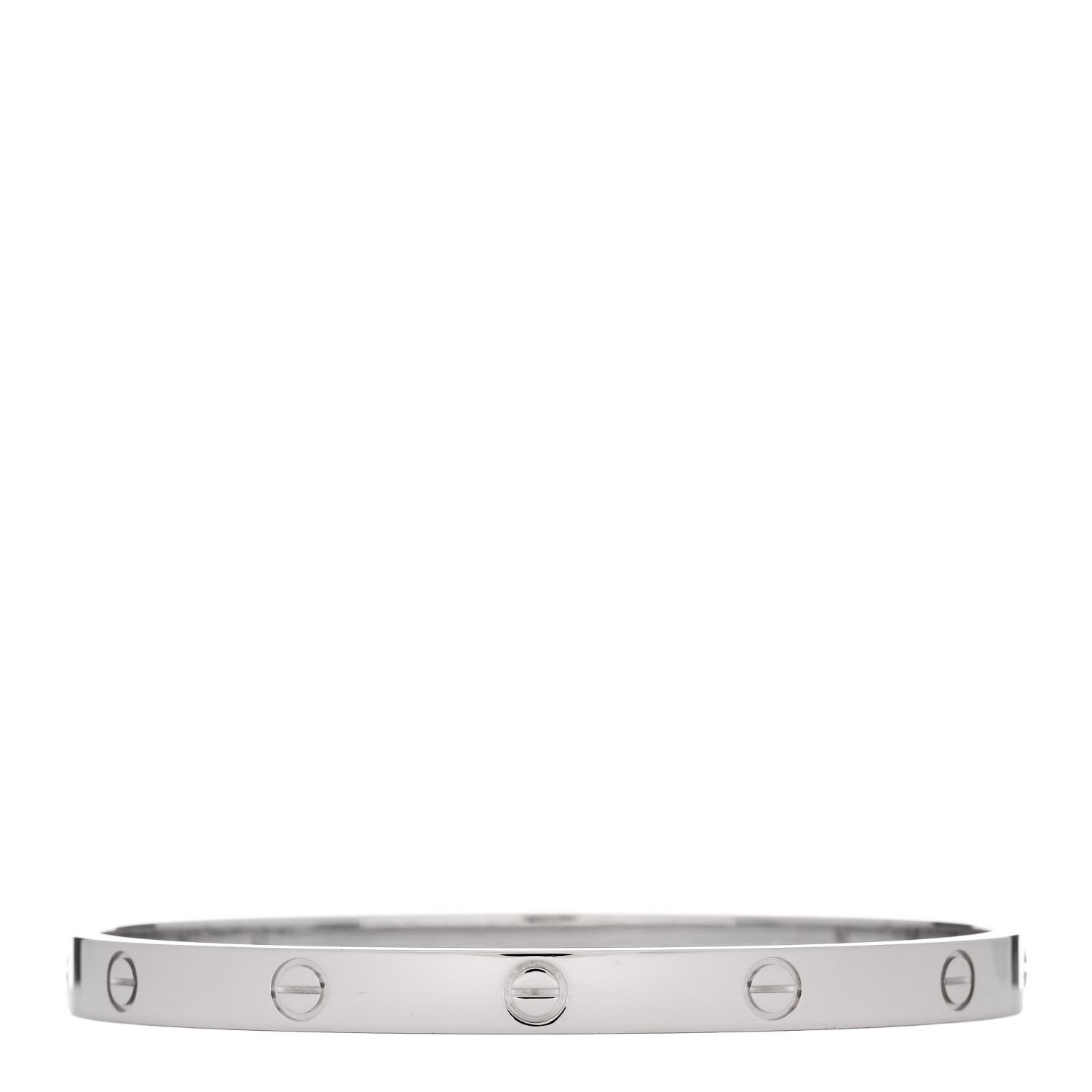 Cartier 18K White Gold LOVE Bracelet 20 1 of 9