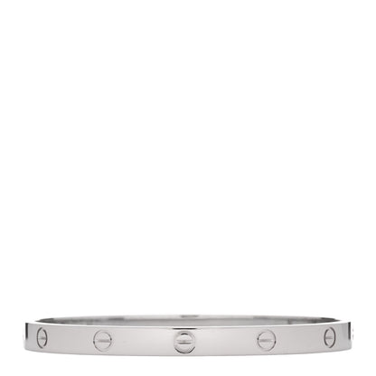 Cartier 18K White Gold LOVE Bracelet 20 1 of 9