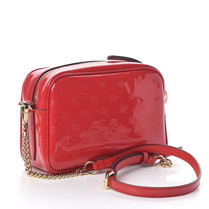 Fendi Vitello Vernice Mou Karligraphy Embossed Camera Case Rosso Cardinale 3 of 8