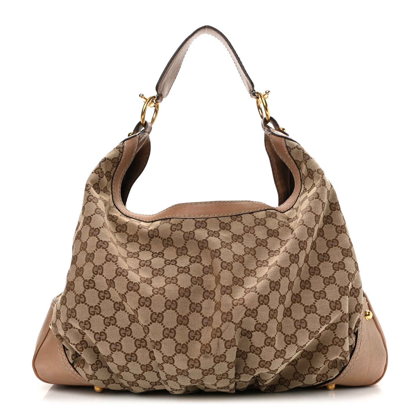 Monogram Hobo Beige